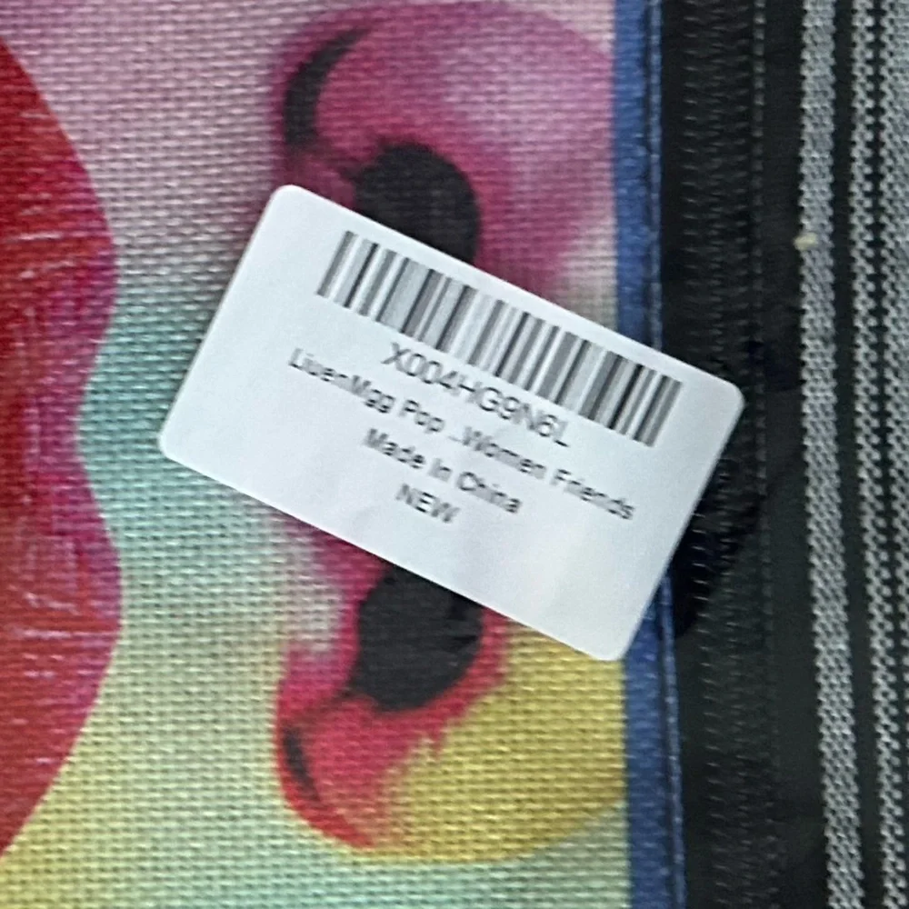 Pop Art Neon Lip Messenger Bag Small